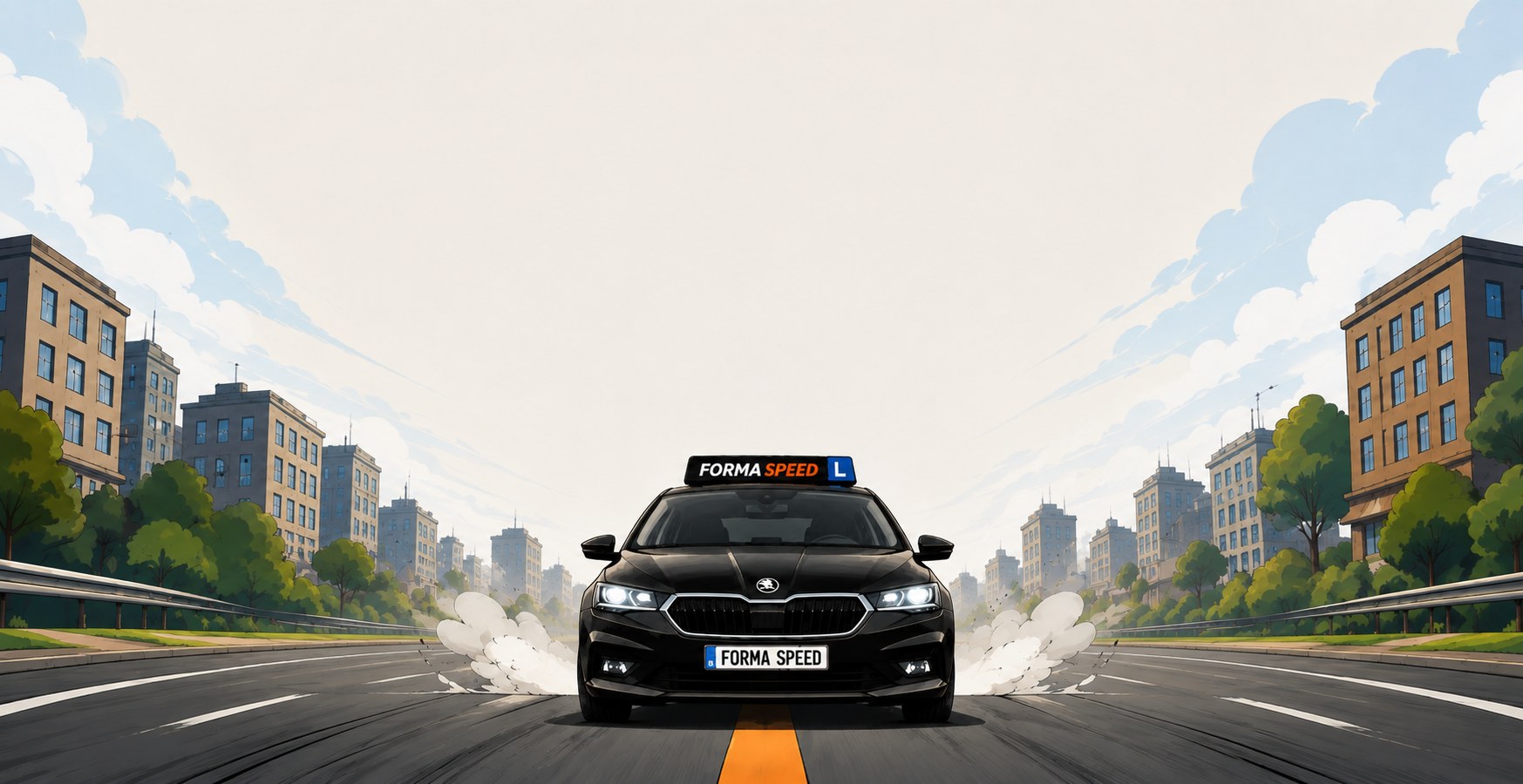 FormaSpeed — voiture sur la route